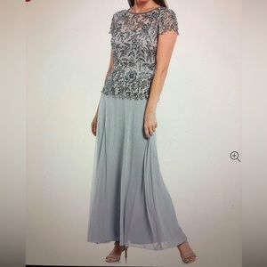 Pisarro Nights Mother of Bride/Groom dress. Size 16 Petite. Color is called ice.